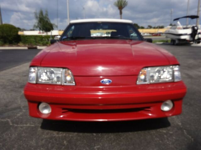 1988 ford mustang gt convertible 63512 miles scarlet red clearcoat 5.0l v8 ohv