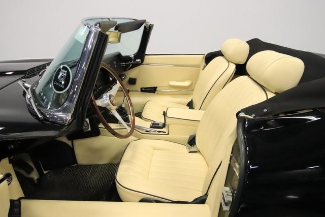 1970 jaguar xke series 2 39189 miles black convertible 4.2l inline 6 4 speed man