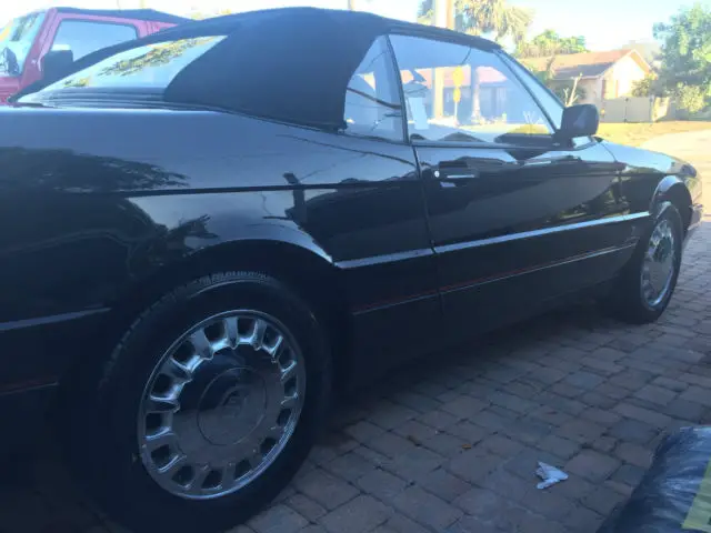 1990 black convertible cadillac allante