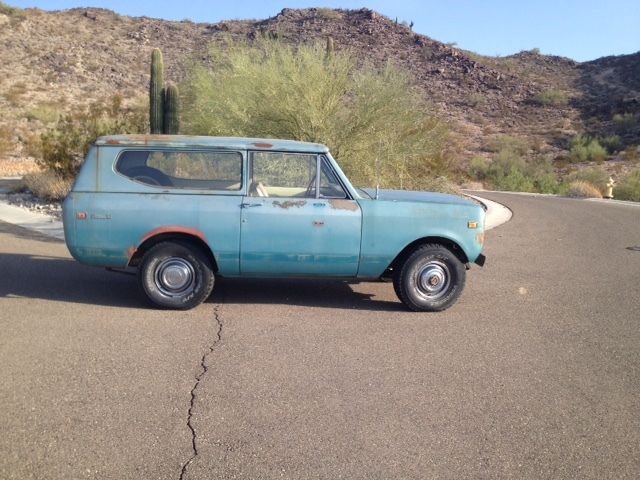 1971 international scout ii, 4x4, v8 convertible project
