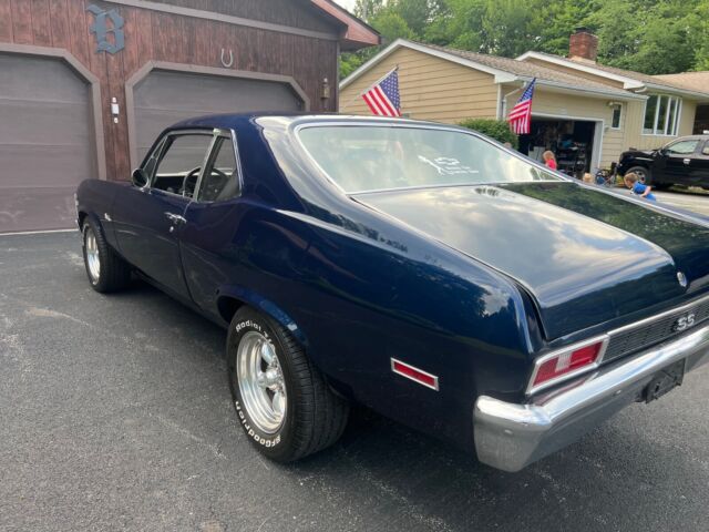 1972 chevrolet nova coupe blue rwd automatic ss