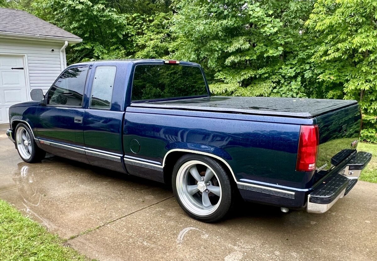 1994 gmc sierra pickup blue c1500