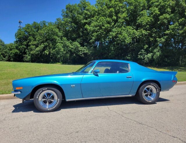 1971 chevrolet camaro coupe blue rwd automatic super sport