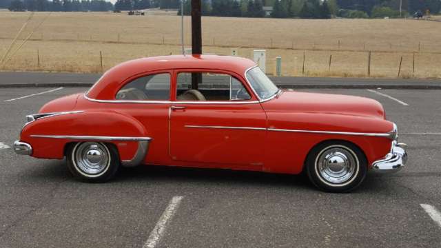 1950 oldsmobile 88 2 door, rocket 350-auto, like new interior,barn find, driver
