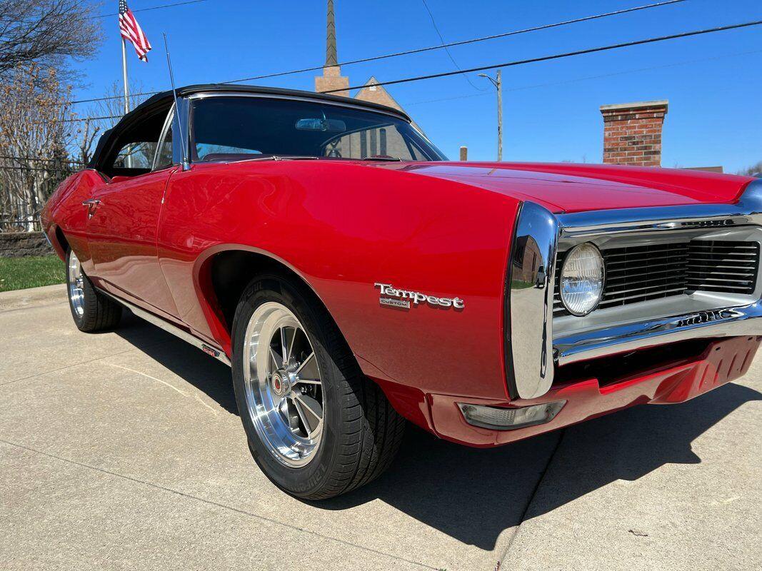1968 pontiac tempest red convertible 350ci automatic