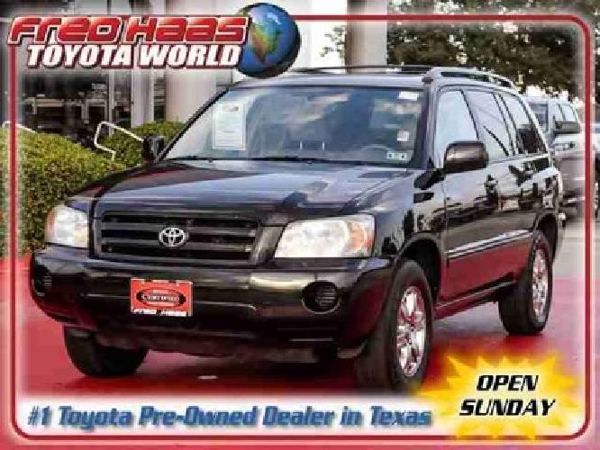 2006 toyota highlander sunroof one owner in spring, tx