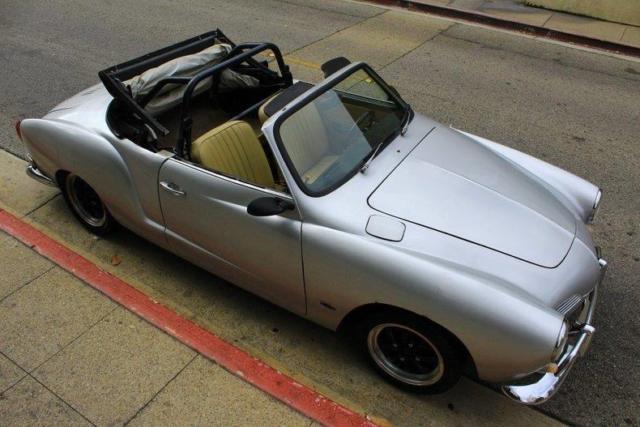 1970 volkswagen karmann ghia front disc brakes/ 23081 miles silver convertible