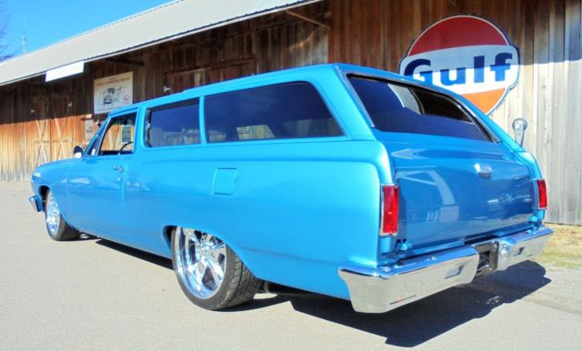 1964 chevrolet chevelle 2 door wagon 65 front end 4 speed billets