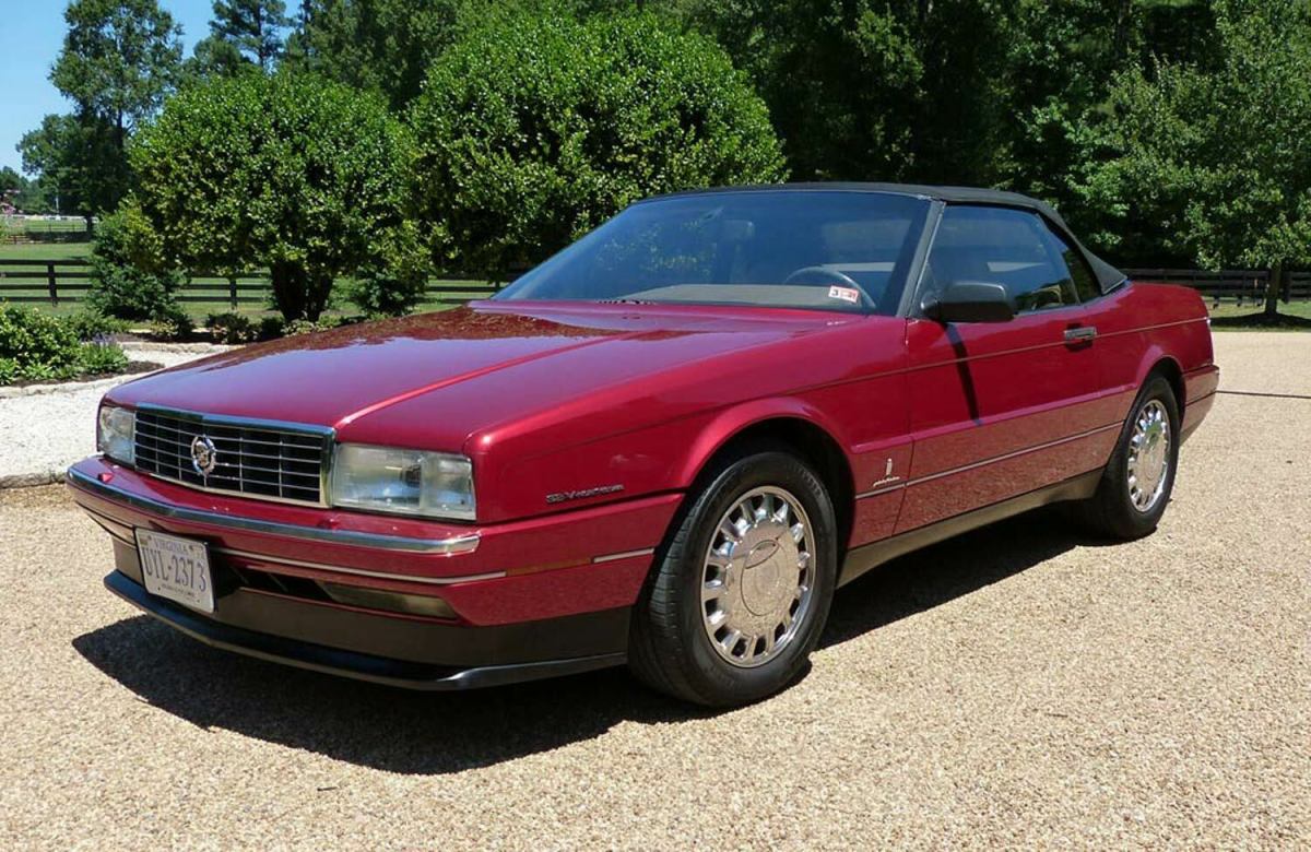 1993 cadillac allante convertible in pearl red only 68k miles excellent shape