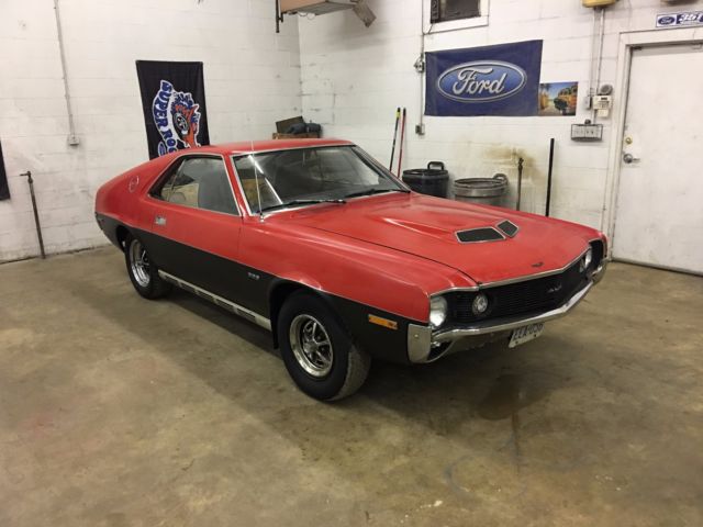 1970 amc amx 360 4 barrel factory hurst 4 speed and factory 8 grand tach ram air