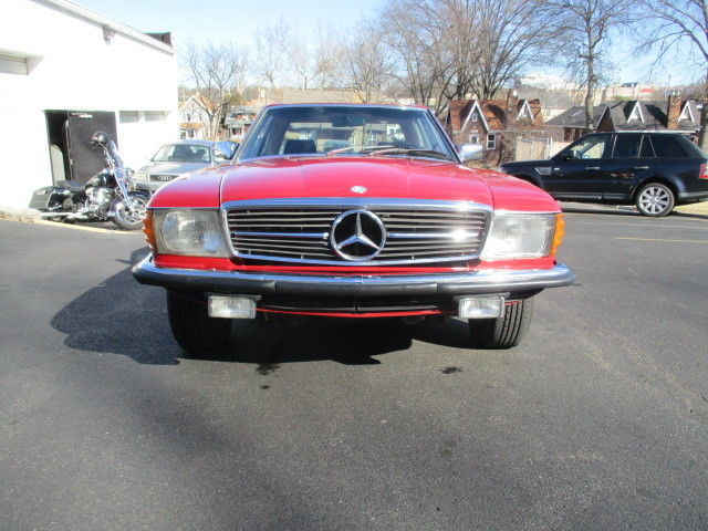 1983 mb 280sl red/blk. ***rare 5 speed***low mile original car.*look*