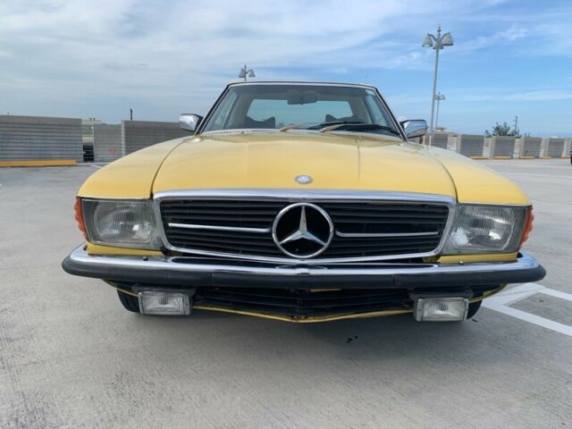 1977 mercedes-benz 280sl convertible 14890 miles yellow 2.8l automatic