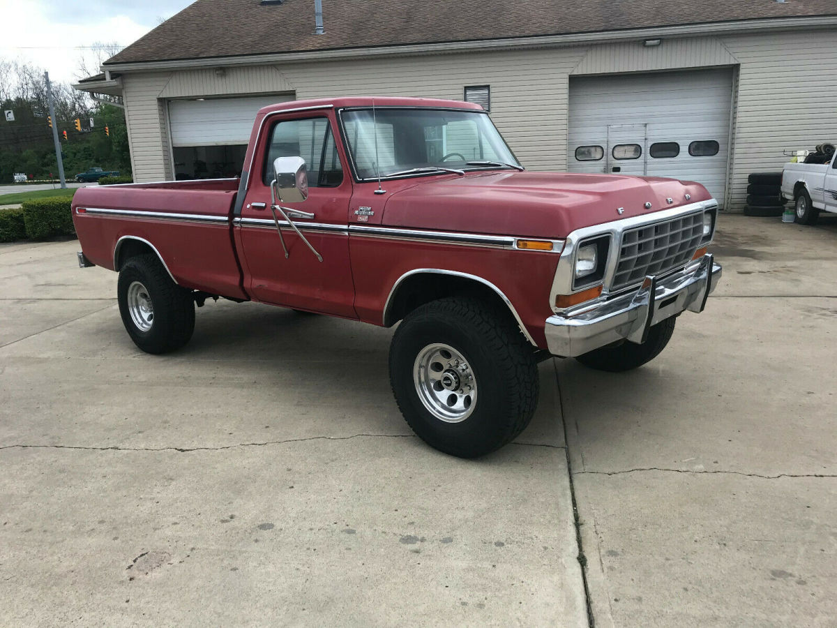 ford 1979 f350 4x4 400 4spd a/c ranger xlt regular cab dana 60 front and rear