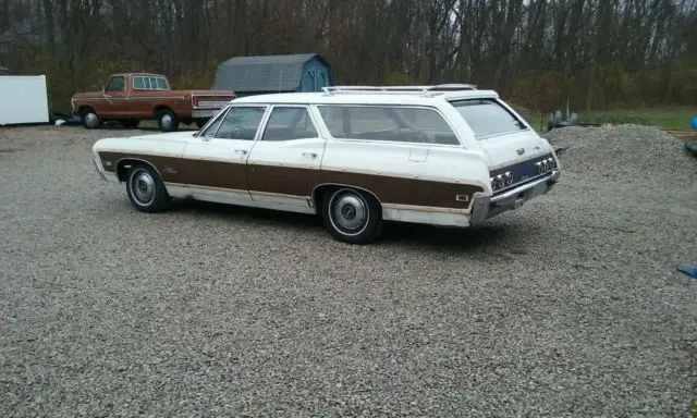 1968 chevrolet caprice wagon 327 v-8, 400 turbo trans original paint & interior