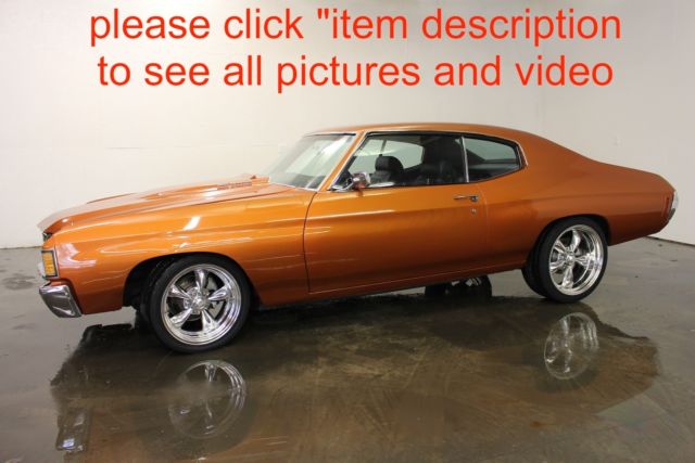 1972 chevelle 350 auto 4 wheel disc brakes ps bucket seats console ss dash