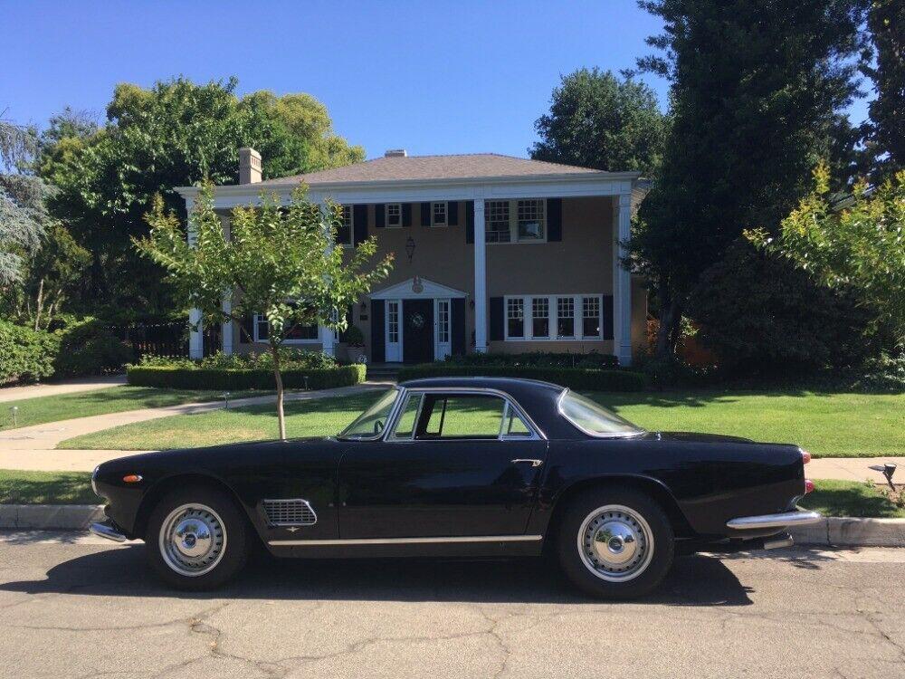 1964 maserati 3500gti black with tan leather interior