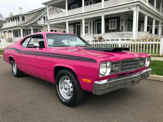 1973 plymouth duster 340ci /tri-power 4/sp panther pink !!!!!
