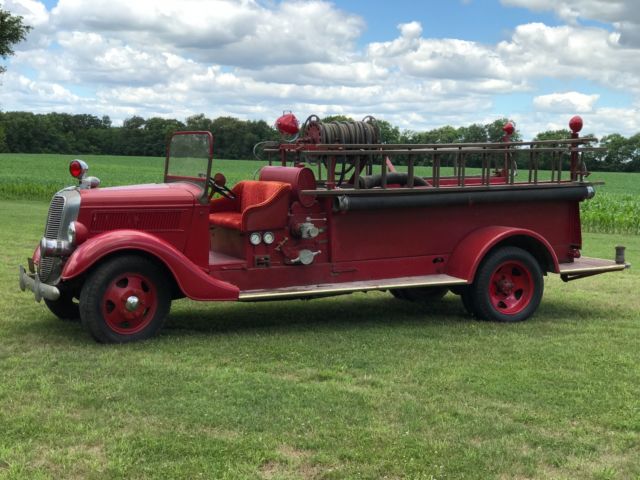 1937 ford fire truck