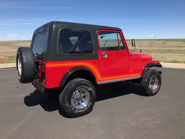 1986 cj-7 renegade with the dana 44 and sebring red from northern new mexico