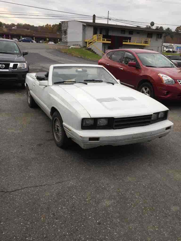 1985 mercury capri convertible white rwd automatic mclaren