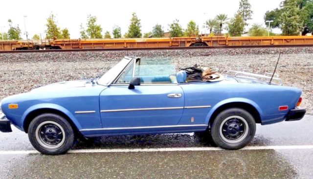 1979 fiat spyder 2000 ** no reserve *** convertible low low miles !! alpha romeo