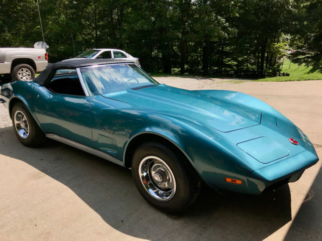 1973 corvette convertible stingray v8 automatic classic clear title low miles