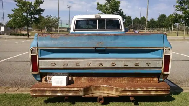 1972 cheyenne pickup 350 4 barrel carb 350 automatic trans cargo light barn find