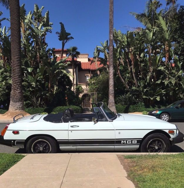 1977 mgb convertible, mk3, starts and runs beautifully, white, price reduced!