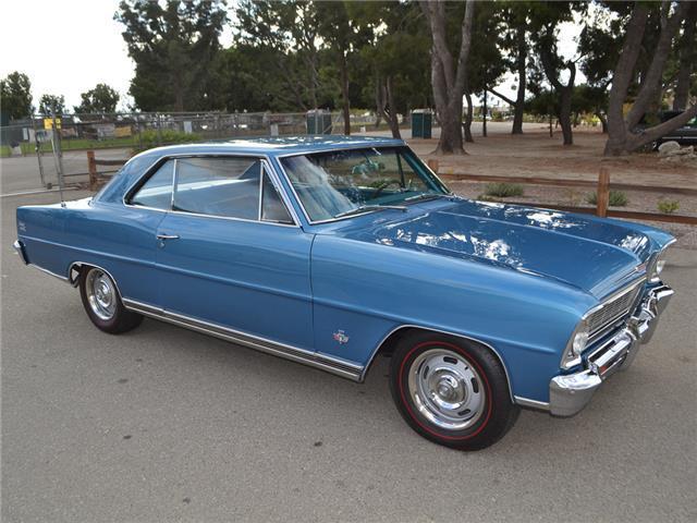 1966 marina blue nova ss l79 coupe, fully restored, m21 4-spd, 3 owner