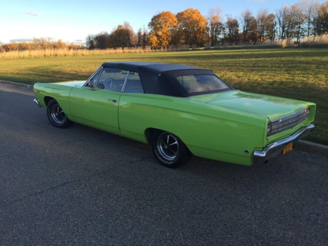 1968 plymouth sport stellite convertible, road runner, gtx