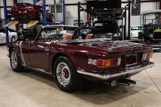 1973 triumph tr6 4379 miles garnet red metallic convertible 2.5l i6 manual