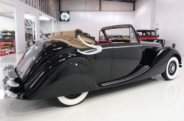 rare 1951 jaguar mark v | left-hand drive | leather interior with walnut accents