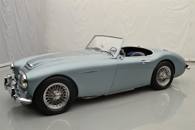 1959 austin healey 100/6 2639 cc striaght six(26d) manual 4-speed rwd iris blue