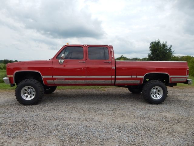1989 chevrolet 3500 crew cab, 454 big block, 5-speed, 4x4, rust free truck!