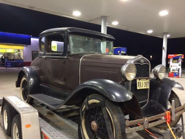 1931 ford coupe barn find rumble seat hot rod numbers matching nice project look