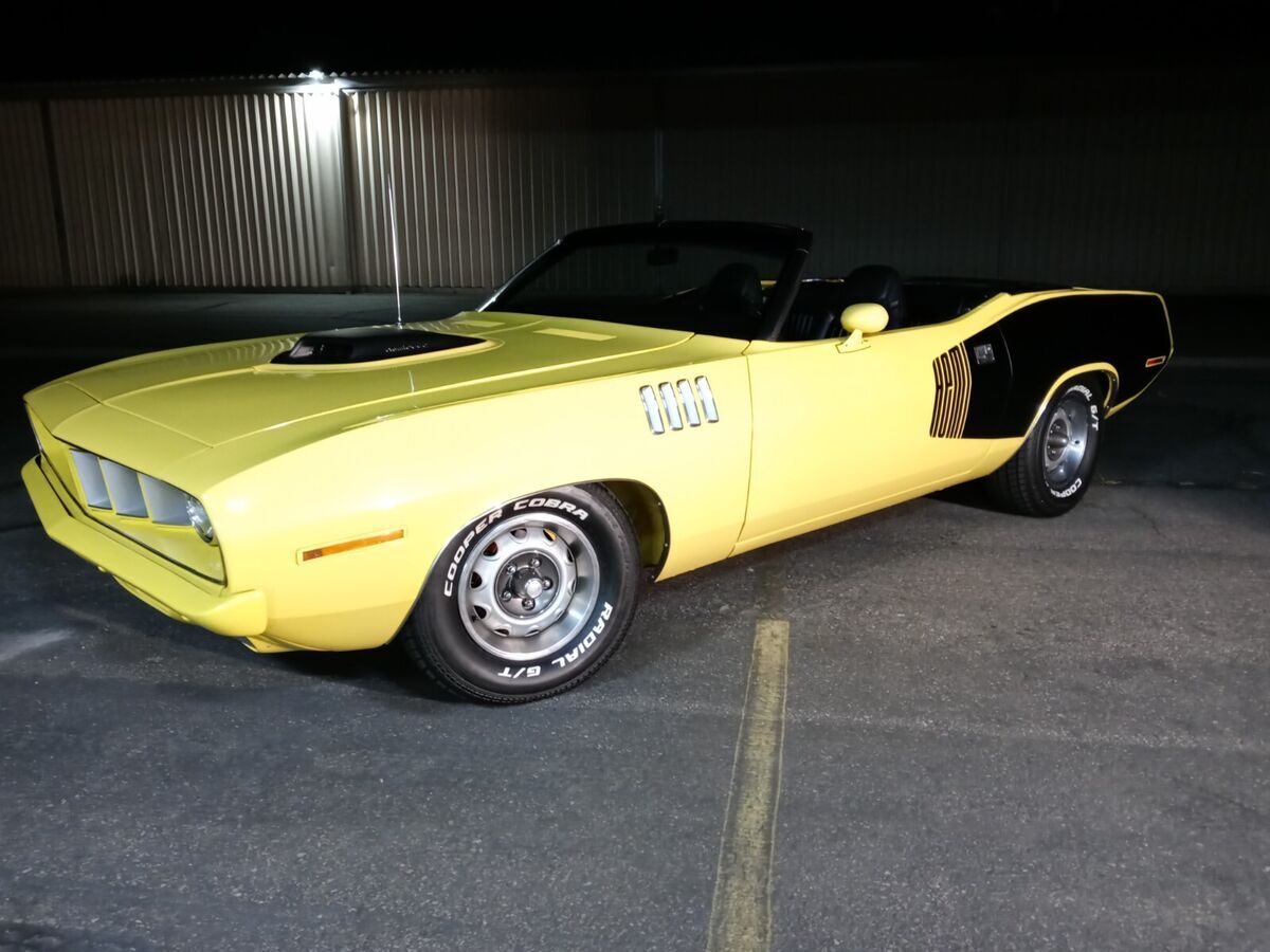 1971 plymouth barracuda 426 hemi 4 speed cuda convertible 70 71 fully restored