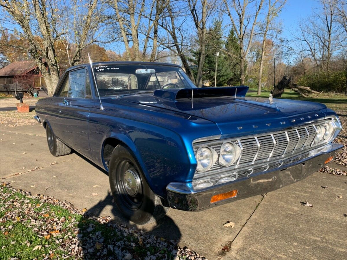64 plymouth fury mopar street rod rat hard top drag racer