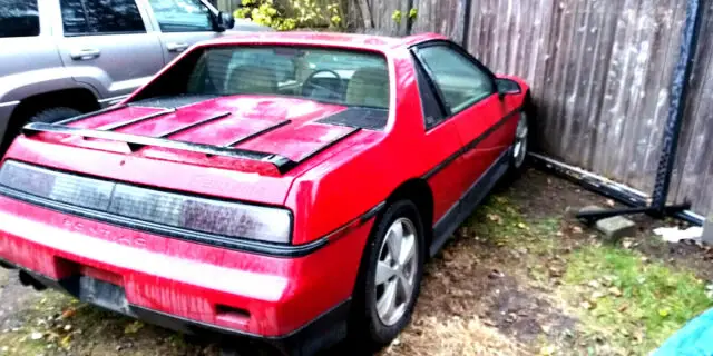 1986 pontiac fiero base coupe baby corvette runs drives garage find gt