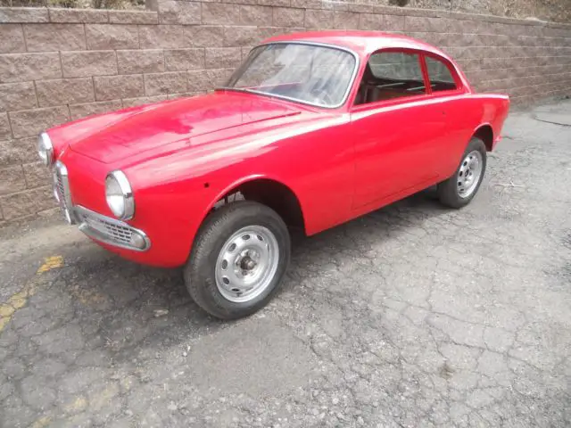 alfa romeo 1961 giulietta sprint coupe rust free body / rolling chassis
