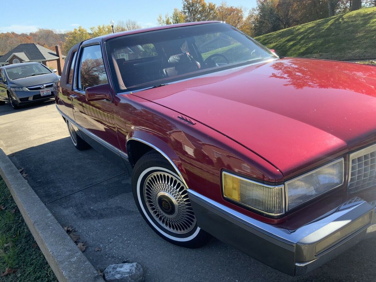 1989 cadillac fleetwood coupe red fwd automatic