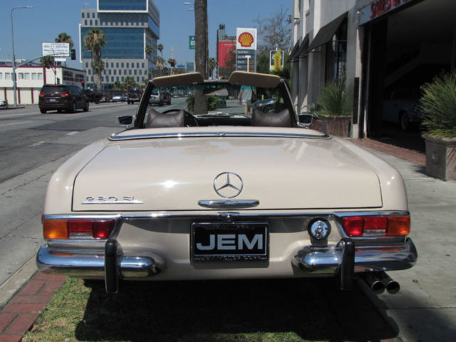 1971 mercedes-benz 280sl 52905 miles light beige convertible 6cyl 4-speed autom