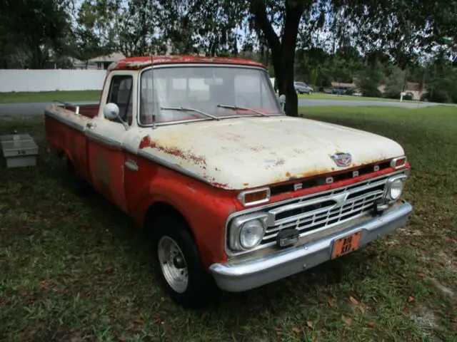 1966 ford f-100 factory fe 390 4 speed f100 swb custom cab
