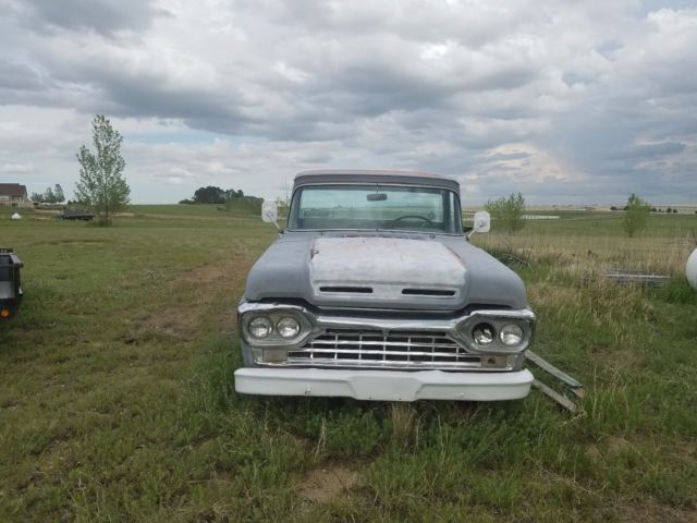 rare 1960 ford f100 f-100 big window short bed no reserve!