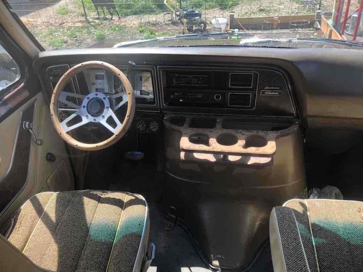 1979 ford e250 quadravan van brown 4wd automatic chateau