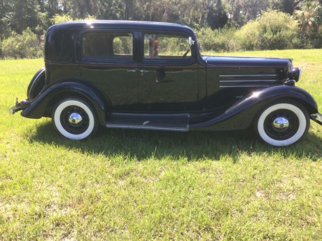 1935 nash/lafayette black 4 door new interior looks & runs great