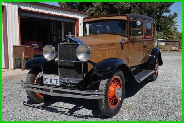 restored stock rare original all steel 1929 willys knight 4dr sedan 6cyl/manual