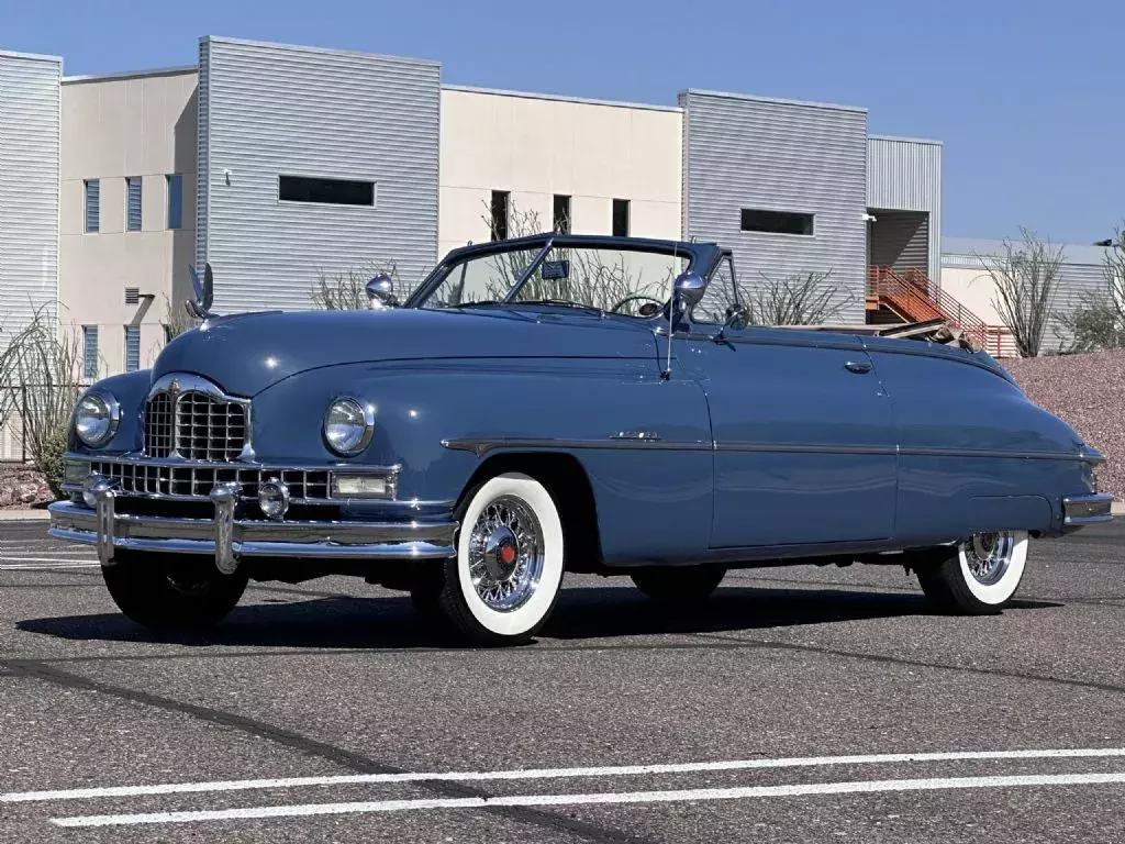 1949 packard super eight victoria convertible coupe 59044 miles agate blue meta