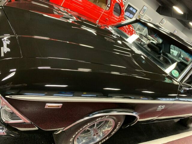 1969 chevrolet chevelle ss custom black on black clean nice 396, 400 trans