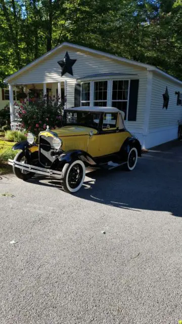 1931 ford model a slantwindow cabriolet- indented firewall