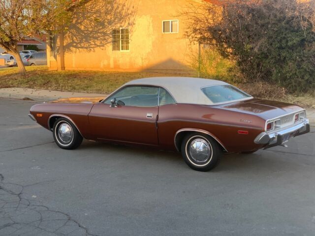 1973 dodge challenger orange rwd automatic